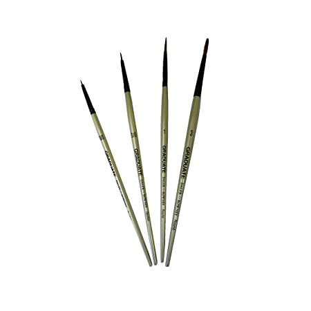 Daler-Rowney Graduate Short Handle Detail Brush Set (4X Brushes)