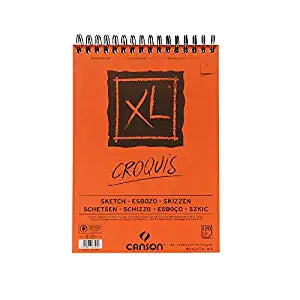 Canson Xl Sketch Pad Spiral A4 - 120 Sheets, GSM-90, Size-21x29.7cm