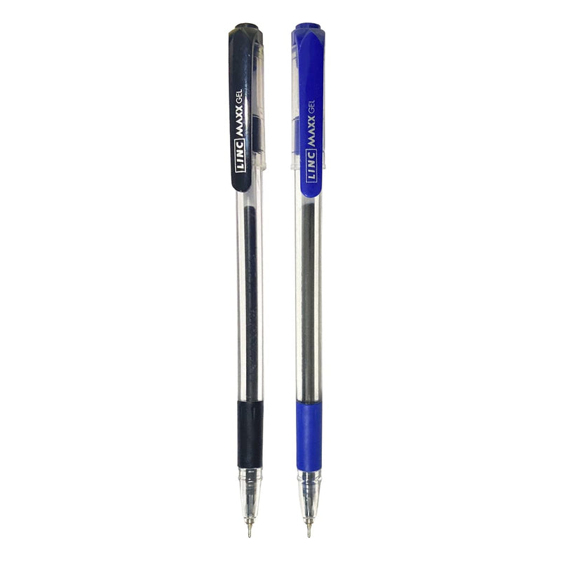LINC Maxx Lightweight Gel Pen Jar (Blue & Black, 30 Pcs Jar)