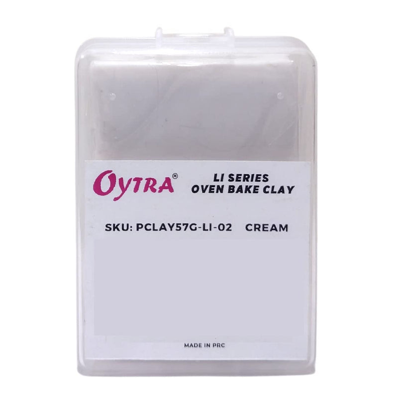 Oytra Off White Polymer Oven Bake Clay for Jewelry Earrings Making 57 Grams LI Series