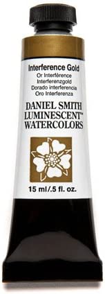 Daniel Smith Extra Fine Watercolor Colors Tube, 15ml, (Interference Gold)