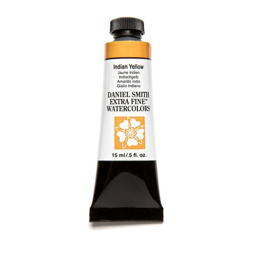 Daniel Smith Extra Fine Watercolor Colors Tube, 15ml, (Indian Yellow)