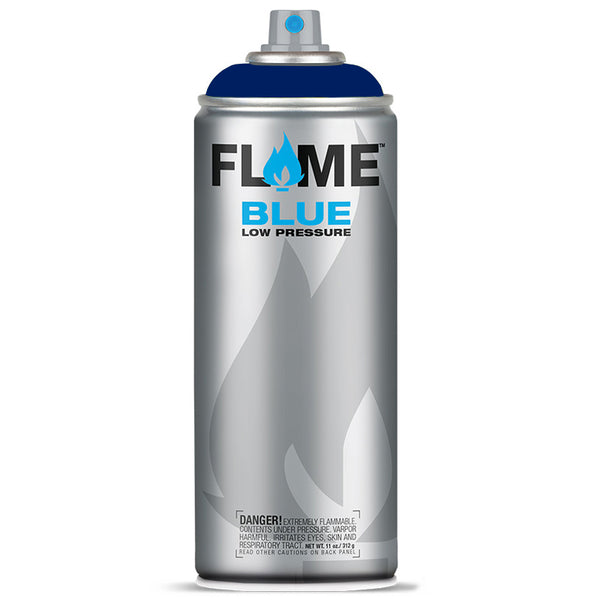 Flame Blue Low Pressure Acrylic Cosmos Blue Dark Colour Graffiti Spray Paint - FB 428 (400ml)