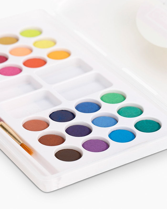 Camel Student Water Colours- Assorted Box of Cakes, 24 Shades