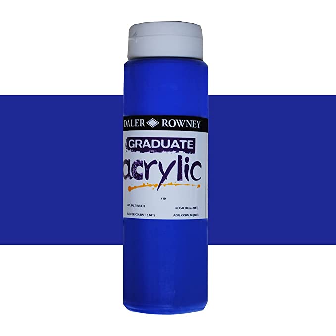 Daler-Rowney Graduate Acrylic Colour Paint Tube (500ml, Cobalt Blue Hue-110) Pack of 1