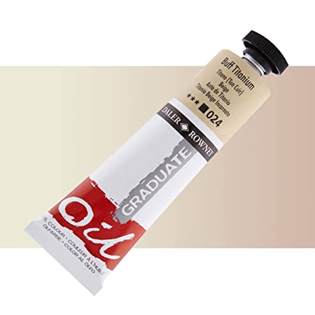 Daler-Rowney Graduate Oil Colour Paint Metal Tube (38ml, Buff Titanium-024), Pack of 1