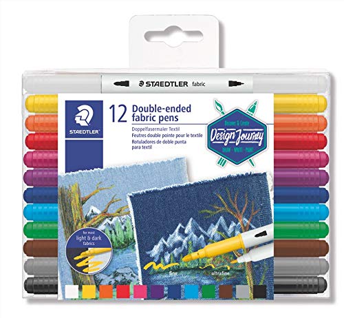 Staedtler 12 Piece Double Ended Fabric Pens
