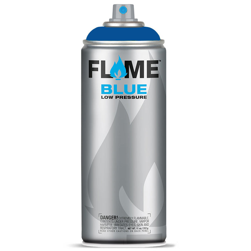 Flame Blue Low Pressure Acrylic Signal Blue Colour Graffiti Spray Paint - FB 512 (400ml)