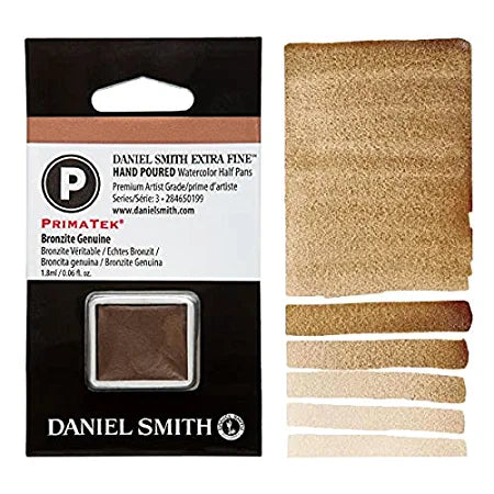 DANIEL SMITH Extra Fine Hand Poured Watercolor Half Pans (Bronzite Genuine)