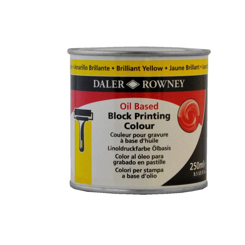 Daler-Rowney Oil Block Printing (250ml, Brilliant Yellow) Pack of 1