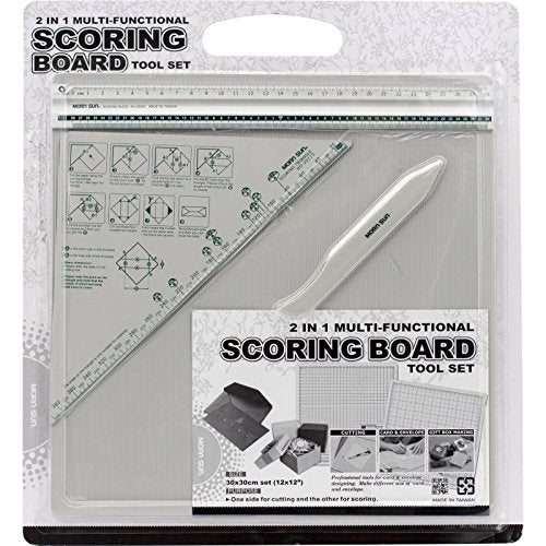 ASINT 2 in 1 Multi Functional Scoring Board E Tool Set for Envelope Making, Gift Box Making Size 12 X 12 Inch