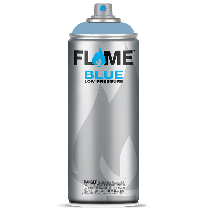 Flame Blue Low Pressure Acrylic Cream Blue Light Colour Graffiti Spray Paint - FB 516 (400ml)