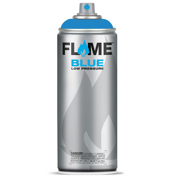Flame Blue Low Pressure Acrylic Cream Blue Colour Graffiti Spray Paint - FB 518 (400ml)