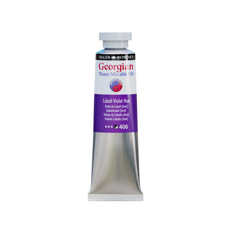 Daler-Rowney Georgian Water Mixable Oil Colour Metal Tube (37ml, Cobalt Violet Hue-406), Pack of 1