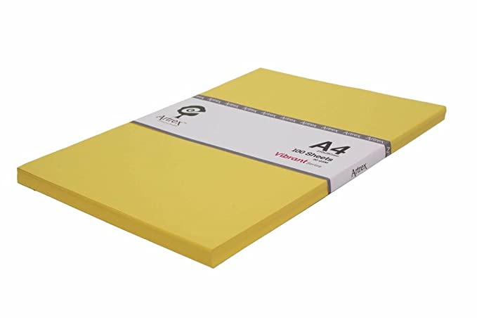 Artrex A4 Color Paper Lemon Vibrant Series 80 GSM (100 Sheets)