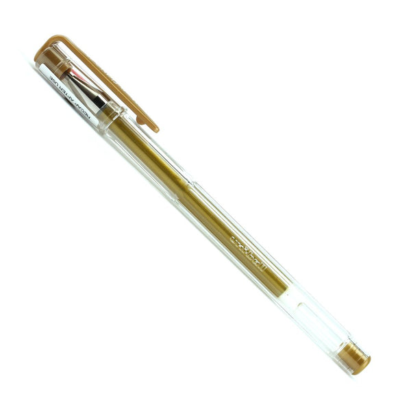 Uniball SIGNO UM-100 Gel Pen (0.8mm, Gold ink, Pack of 1)