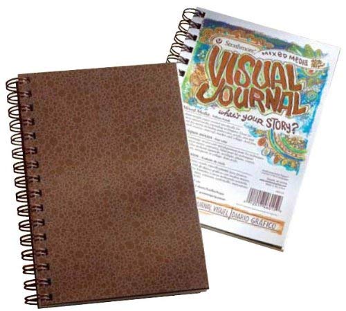 Strathmore 500 Series Visual Mixed Media Journal | Acid Free Paper with Heavyduty Cover with Thicker & Stronger Wire Binding | 190 GSM, 34 Sheets, 22.9 x 30.5 cm (9 "x12")