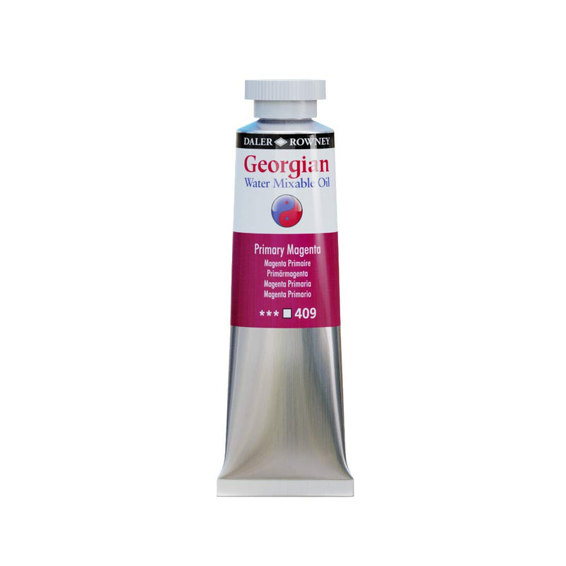 Daler-Rowney Georgian Water Mixable Oil Colour Metal Tube (37ml, Primary Magenta-409), Pack of 1