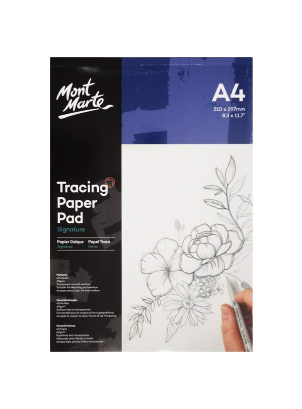 Mont Marte Tracing Paper Pad 60GSM A4 40 Sheets