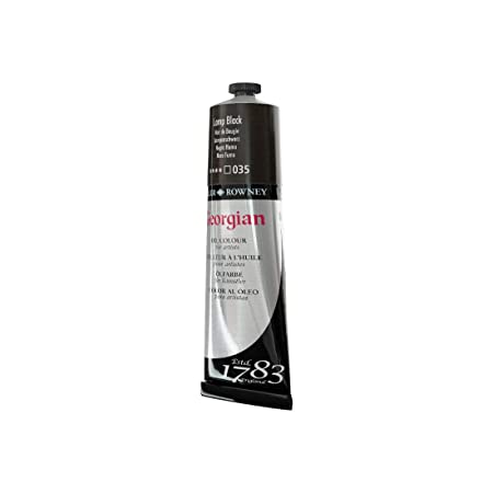 Daler-Rowney Georgian Oil Colour Metal Tube (225ml, Lamp Black-035) Pack of 1