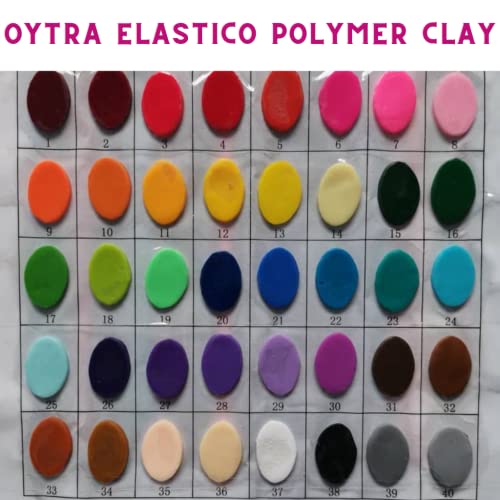Oytra Polymer Oven Bake Clay 57g for Jewelry Making Elastico Series (Light Orange)