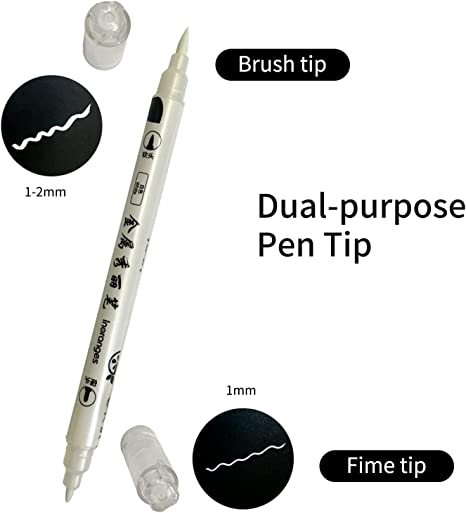 Metallic Marker Pens 1-2mm, Set of 12