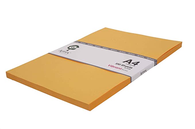 Artrex A4 Color Paper Gold Vibrant Series 80 GSM (100 Sheets)