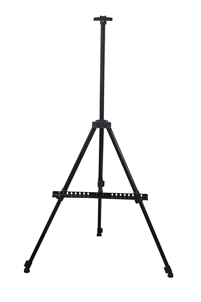 Brustro Artists Portable Lightweight Metal Display Easel, Free Weatherproof Carry Bag. Holds Canvas Upto 32".