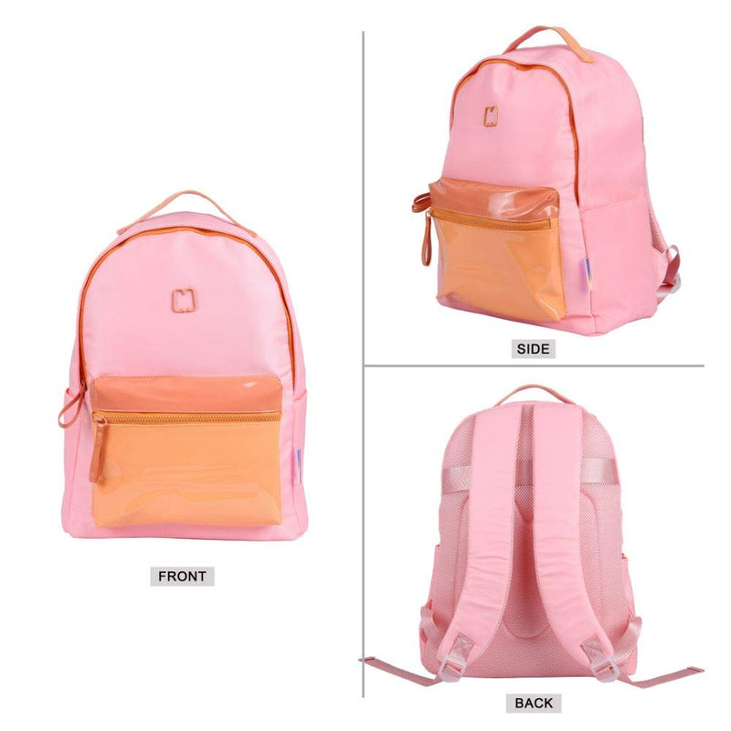 Linc Marshmallow Duo Vinil Pink 16.5 Inch Casual Backpack - 63506