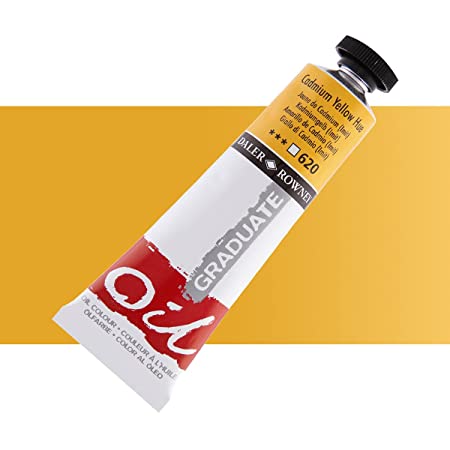 Daler-Rowney Graduate Oil Colour Paint Metal Tube (200ml, Cadmium Yellow Hue-620) Pack of 1