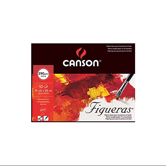 Canson Figueras Oil & Acrylic Paper Pad 290 GSM, 19cm x 25cm