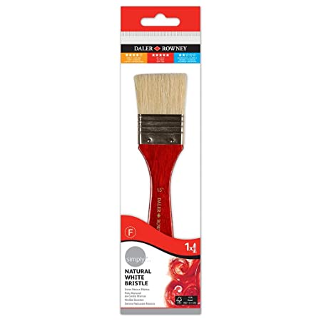 Daler-Rowney Simply Short Handle Skyflow Oil Brush (1.5 Inch) Pack of 1