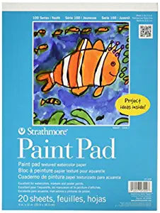 STRATHMORE 100 SERIES PADS FOR AGES 5 AND UP PAINT PAD 20 sheets (9"x12")
