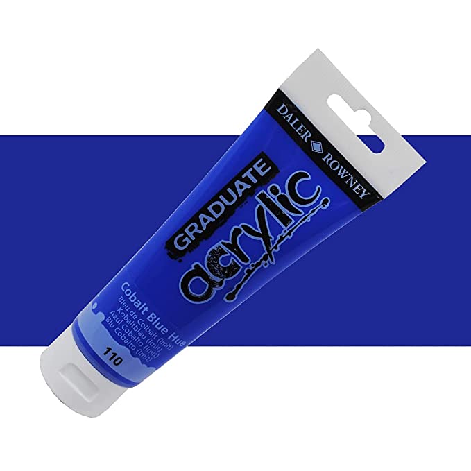 Daler-Rowney Graduate Acrylic Colour Paint Tube (120ml, Cobalt Blue Hue-110), Pack of 1