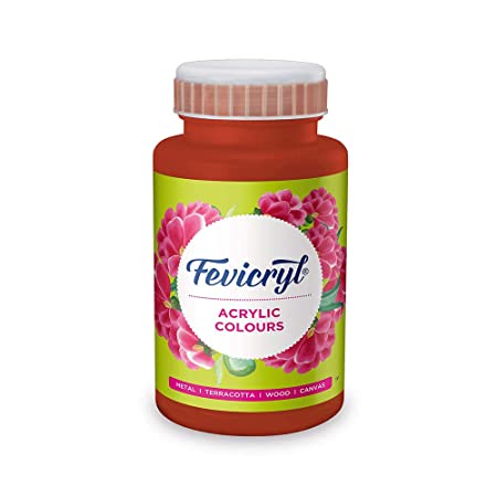 Fevicryl Fabric Acrylic Colour 500ml Indian Red