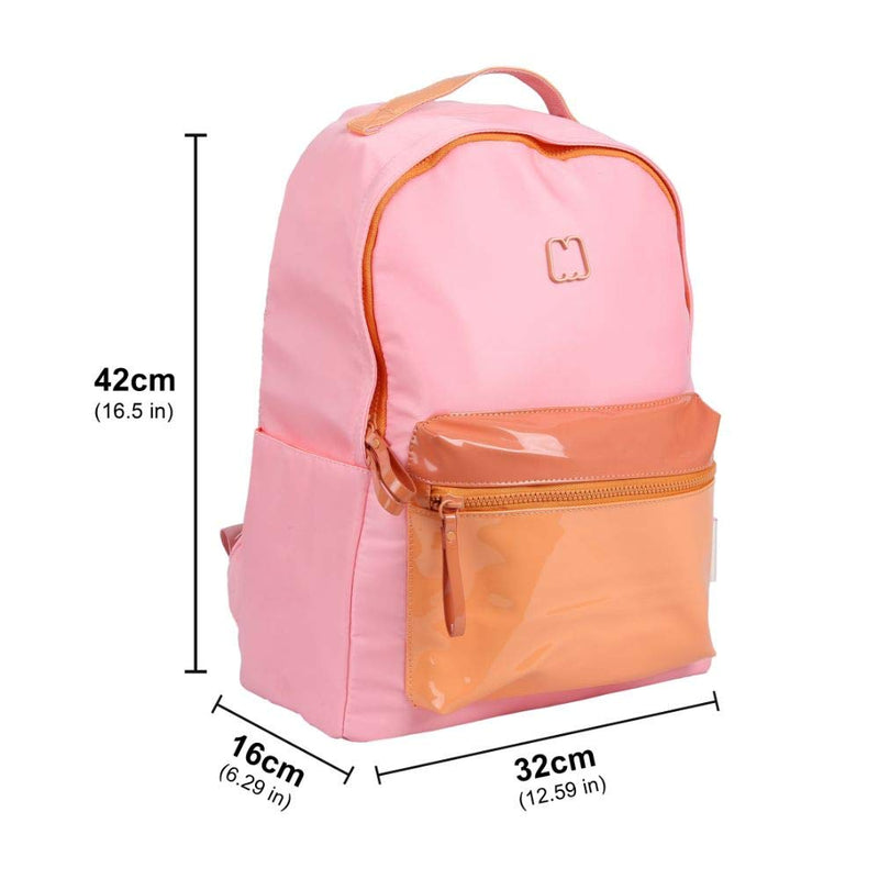 Linc Marshmallow Duo Vinil Pink 16.5 Inch Casual Backpack - 63506