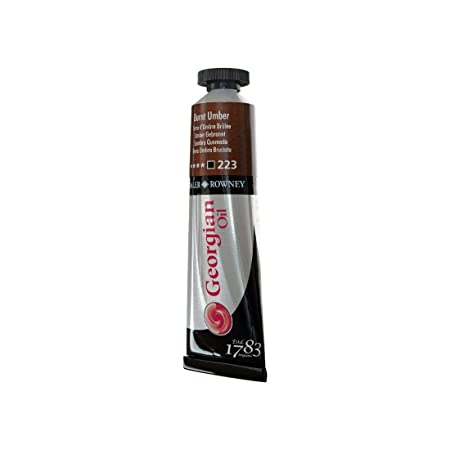 Daler-Rowney Georgian Oil Colour Metal Tube (38ml, Burnt Umber-223, Pack of 1)