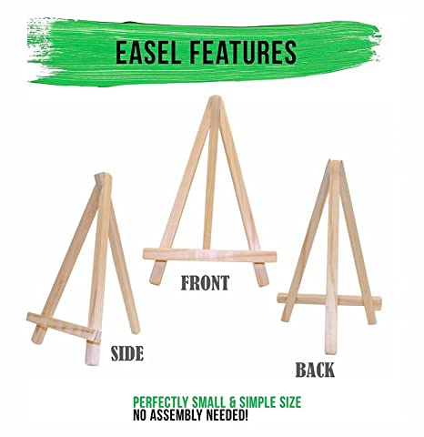 Natural Wooden Tabletop Easels (12 Inches, Pack of 2)