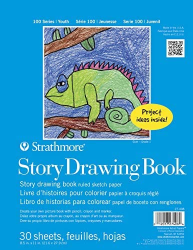 STRATHMORE 100 SERIES PADS FOR AGES 5 AND UP STORY DRAWING BOOK 30 sheets (8.5 x 11")