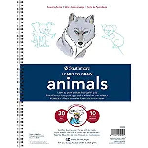 STRATHMORE LEARNING SERIES PADS ANIMALS 104GSM 40 sheets (22.9 cm x 30.5 cm)