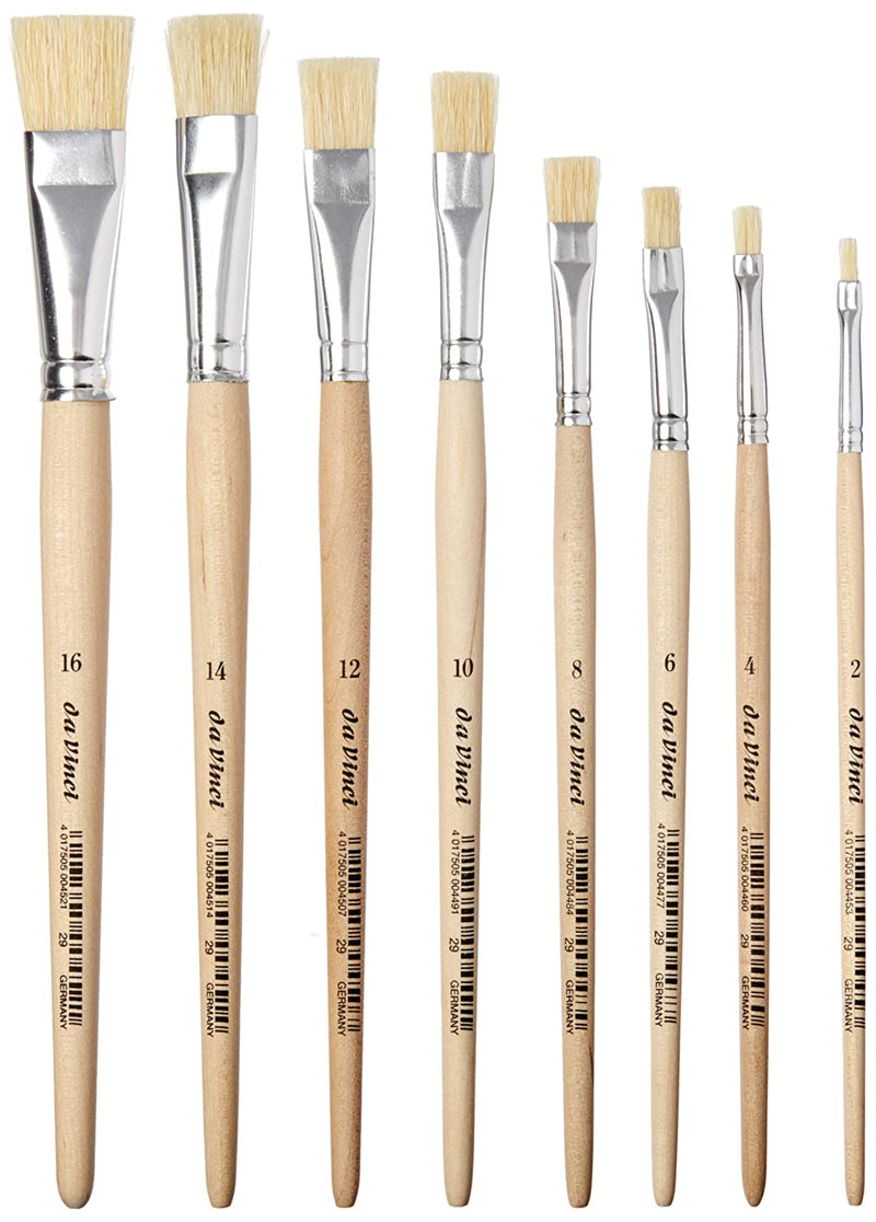 Da Vinci Series 5229 Bristle Brush Set Of 8 for Hobby &Craft