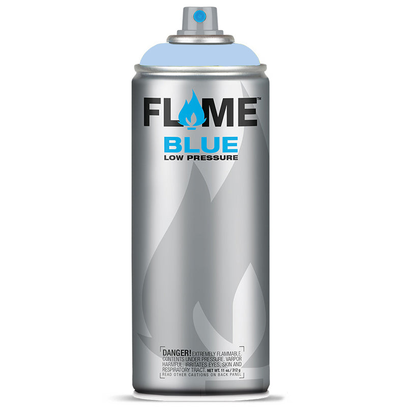 Flame Blue Low Pressure Acrylic Denim Blue Pastel Colour Graffiti Spray Paint - FB 524 (400ml)