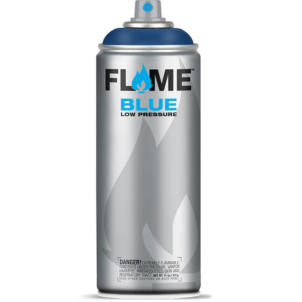 Flame Blue Low Pressure Acrylic Denim Blue Dark Colour Graffiti Spray Paint - FB 530 (400ml)