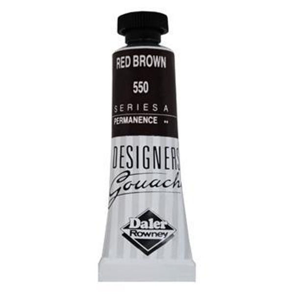 Daler Rowney Designers Gouache 15ml Red Brown (Pack of 1)