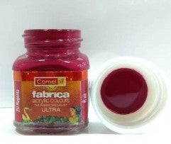 Camel Fabrica Acrylic Colours Individual bottle of Magenta in 15 ml, Ultra range (Pack of 2)