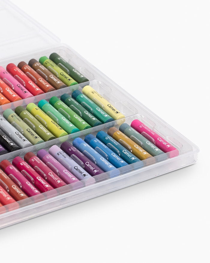 Camel Student Oil Pastels: Assorted Plastic Pack of 50 Shades