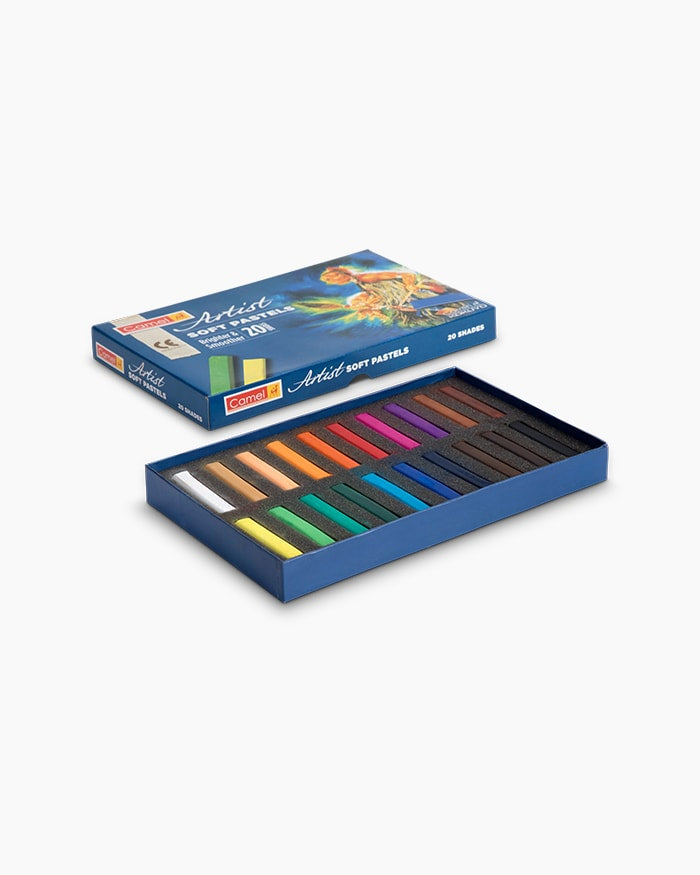 Camel Artist Soft Pastels- Assorted Pack of 20 Shades