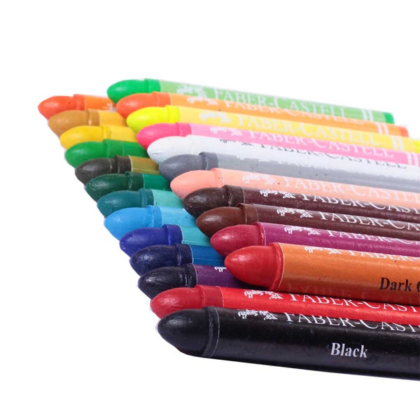 Faber-Castell 90 mm Jumbo Wax Crayons (Pack of 24)