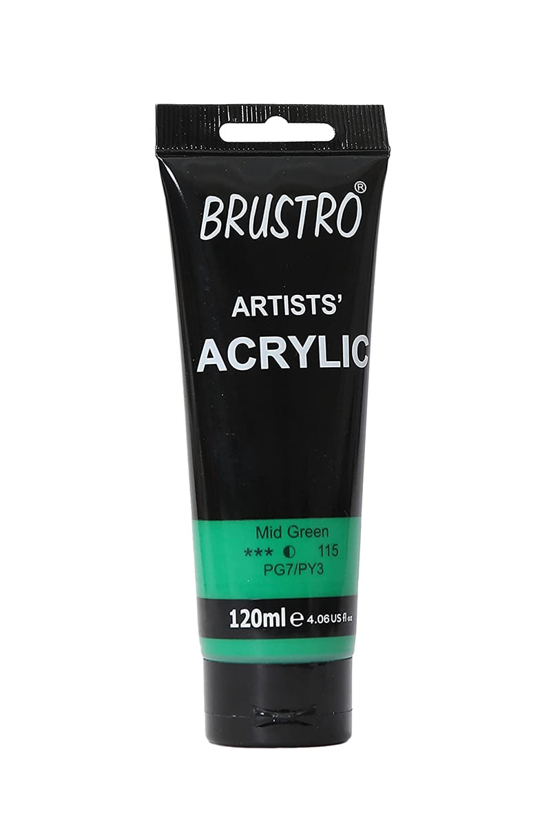 Brustro Arists' Acrylic 120ml Mid Green