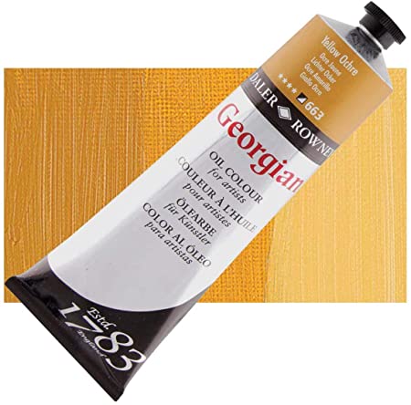 Daler-Rowney Georgian Oil Colour Metal Tube (225ml, Yellow Ochre-663) Pack of 1